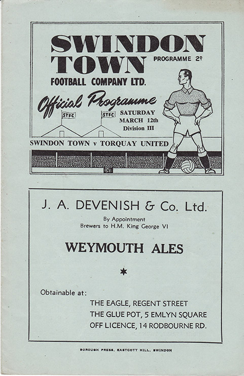 <b>Saturday, March 12, 1949</b><br />vs. Torquay United (Home)